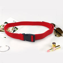 Load image into Gallery viewer, Fashion Black Canvas Belt for Women Casual Female Waist Belts with Plastic Buckle Harajuku Solid Color Long Belts ceinture femme
