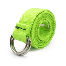 Load image into Gallery viewer, Fashion Black Canvas Belt for Women Casual Female Waist Belts with Plastic Buckle Harajuku Solid Color Long Belts ceinture femme