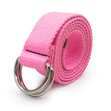 Load image into Gallery viewer, Fashion Black Canvas Belt for Women Casual Female Waist Belts with Plastic Buckle Harajuku Solid Color Long Belts ceinture femme