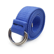 Load image into Gallery viewer, Fashion Black Canvas Belt for Women Casual Female Waist Belts with Plastic Buckle Harajuku Solid Color Long Belts ceinture femme