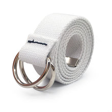 Load image into Gallery viewer, Fashion Black Canvas Belt for Women Casual Female Waist Belts with Plastic Buckle Harajuku Solid Color Long Belts ceinture femme