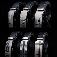 Load image into Gallery viewer, 2019 New Male Designer Automatic Buckle Cowhide Leather men belt Famous Brand Belt Luxury belts for men Ceinture Homme