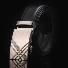 Load image into Gallery viewer, 2019 New Male Designer Automatic Buckle Cowhide Leather men belt Famous Brand Belt Luxury belts for men Ceinture Homme