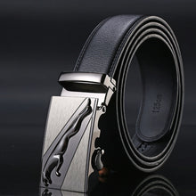 Load image into Gallery viewer, 2019 New Male Designer Automatic Buckle Cowhide Leather men belt Famous Brand Belt Luxury belts for men Ceinture Homme