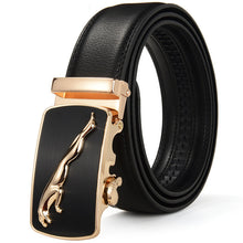 Load image into Gallery viewer, 2019 New Male Designer Automatic Buckle Cowhide Leather men belt Famous Brand Belt Luxury belts for men Ceinture Homme