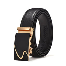 Load image into Gallery viewer, 2019 New Male Designer Automatic Buckle Cowhide Leather men belt Famous Brand Belt Luxury belts for men Ceinture Homme