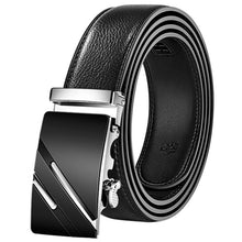 Load image into Gallery viewer, 2019 New Male Designer Automatic Buckle Cowhide Leather men belt Famous Brand Belt Luxury belts for men Ceinture Homme
