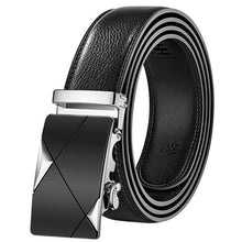 Load image into Gallery viewer, 2019 New Male Designer Automatic Buckle Cowhide Leather men belt Famous Brand Belt Luxury belts for men Ceinture Homme