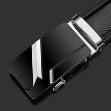 Load image into Gallery viewer, 2019 New Male Designer Automatic Buckle Cowhide Leather men belt Famous Brand Belt Luxury belts for men Ceinture Homme