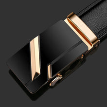 Load image into Gallery viewer, 2019 New Male Designer Automatic Buckle Cowhide Leather men belt Famous Brand Belt Luxury belts for men Ceinture Homme