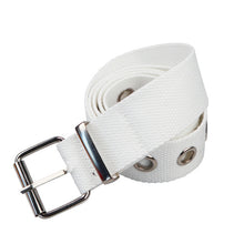 Load image into Gallery viewer, Long Personality Harajuku Casual Ring Black Metal Belt Students Jean Canvas Waist Belts Tide Silver Pin Buckle