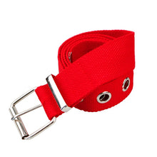 Load image into Gallery viewer, Long Personality Harajuku Casual Ring Black Metal Belt Students Jean Canvas Waist Belts Tide Silver Pin Buckle