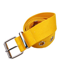 Load image into Gallery viewer, Long Personality Harajuku Casual Ring Black Metal Belt Students Jean Canvas Waist Belts Tide Silver Pin Buckle