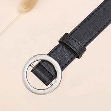 Load image into Gallery viewer, NO.ONEPAUL female deduction side gold buckle jeans wild belts for women fashion students simple New Circle Pin Buckles Belt