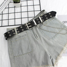 Load image into Gallery viewer, NO.ONEPAUL female deduction side gold buckle jeans wild belts for women fashion students simple New Circle Pin Buckles Belt