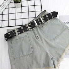 Load image into Gallery viewer, NO.ONEPAUL female deduction side gold buckle jeans wild belts for women fashion students simple New Circle Pin Buckles Belt