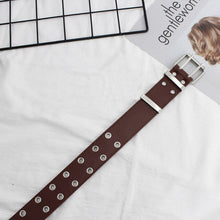 Load image into Gallery viewer, NO.ONEPAUL female deduction side gold buckle jeans wild belts for women fashion students simple New Circle Pin Buckles Belt