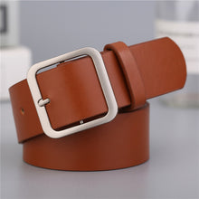 Load image into Gallery viewer, NO.ONEPAUL female deduction side gold buckle jeans wild belts for women fashion students simple New Circle Pin Buckles Belt