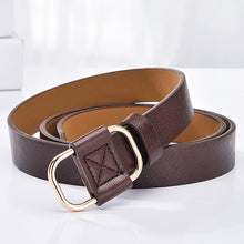 Load image into Gallery viewer, NO.ONEPAUL female deduction side gold buckle jeans wild belts for women fashion students simple New Circle Pin Buckles Belt